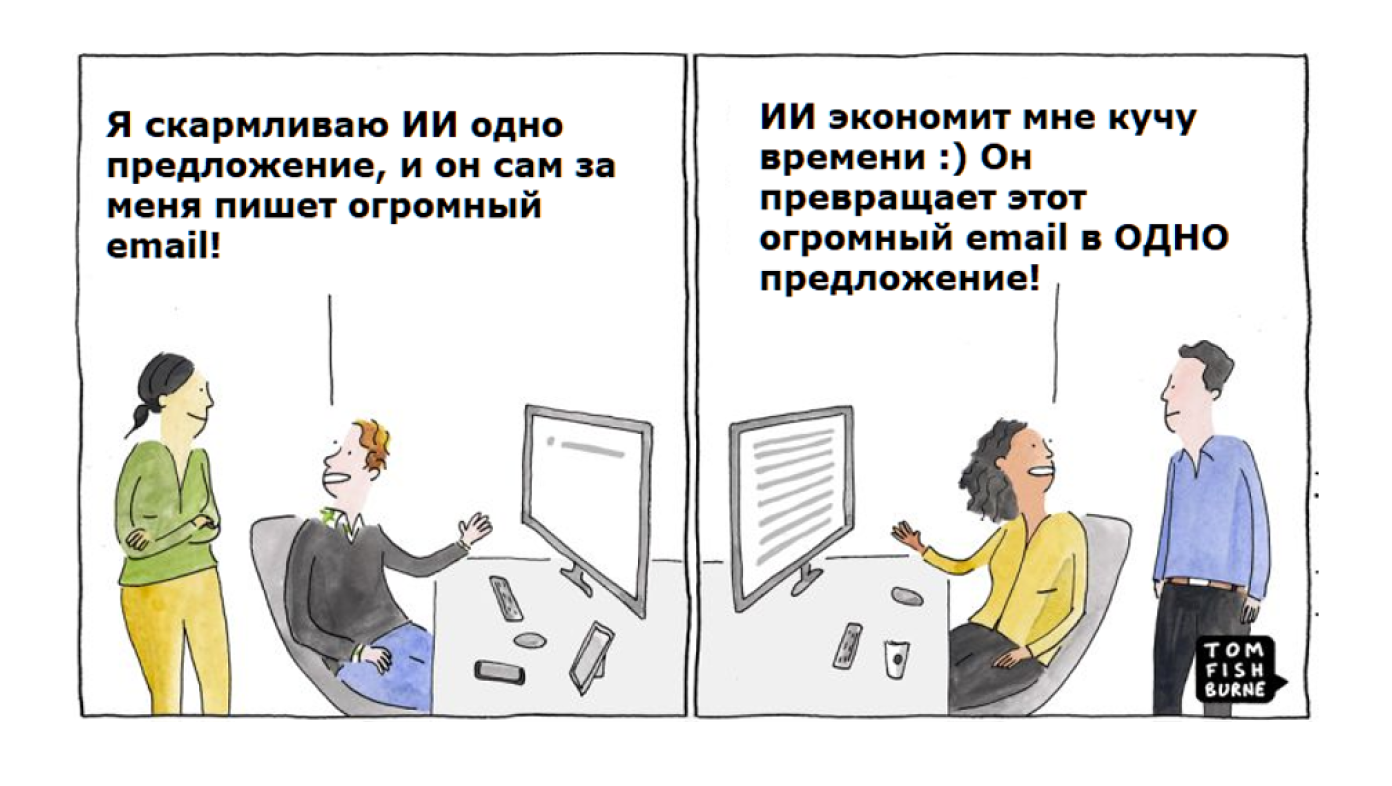 Не отправляйте письмо, пока не убедитесь, что оно очищено от потока сознания. Если письмо получается слишком длинным, это знак, что пора поговорить лично.